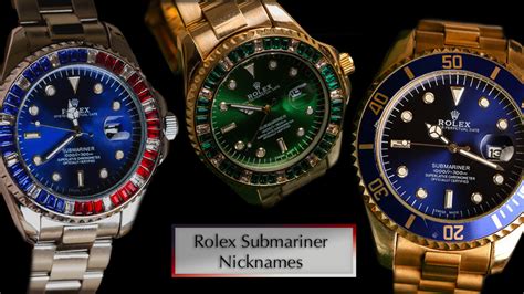 rolex submariner nicknames|rolex nick names.